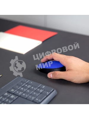 Мышь беспроводная Logitech M171 синий, 1000 dpi, радиоканал, USB, кнопки - 3