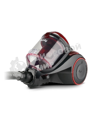 Пылесос Domfy DSC-VC704 черный/красный, 400/2400 Вт, уборка сухая, пылесборник контейнер 3 л