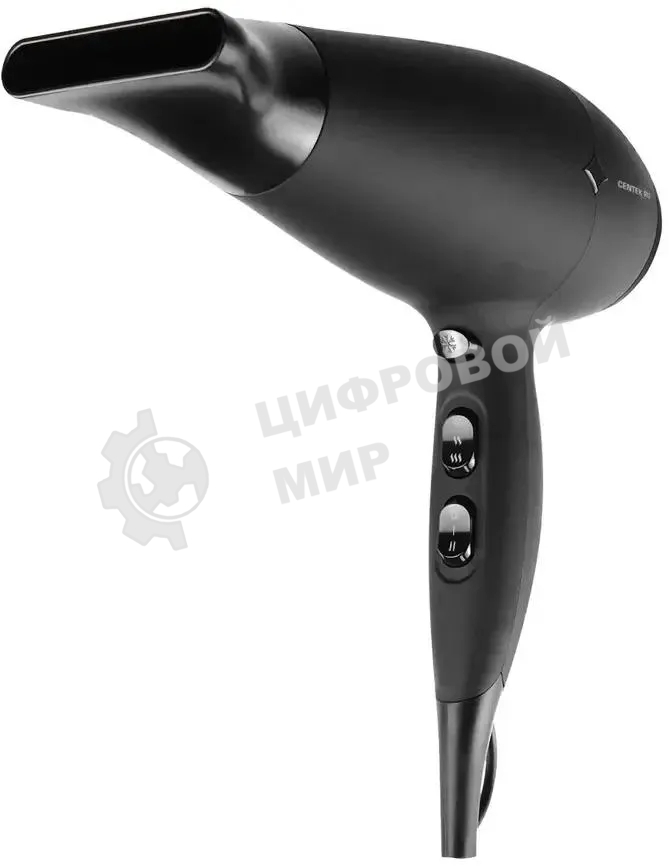 Фен Centek CT-2216 черный, 2000 Вт, ионизация