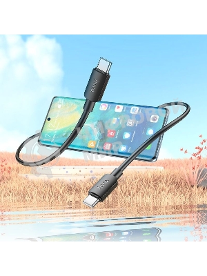 Кабель Hoco X96 Hyper TYPE-C TO TYPE-C USB Type-C (m)-USB Type-C (m) 1м черный коробка