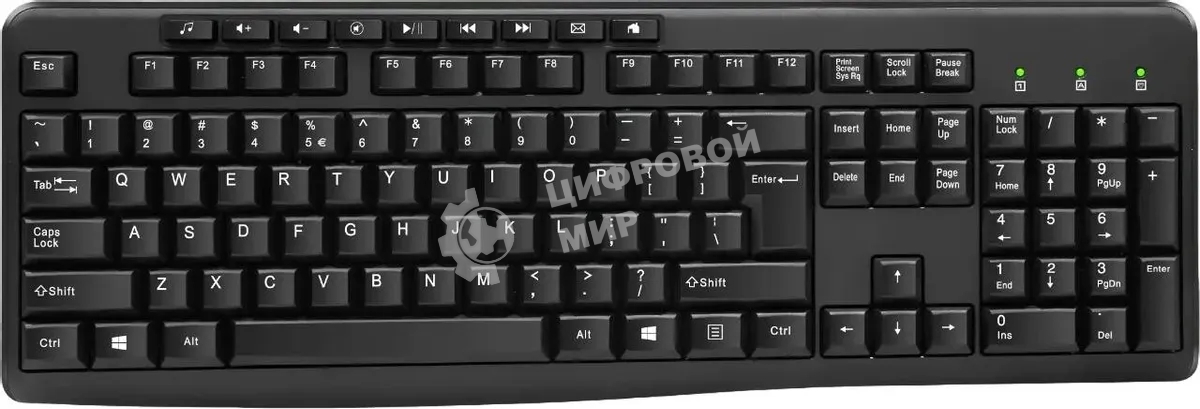 Клавиатура проводная Oklick 305M (1659987), USB, черный