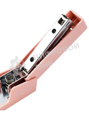 Степлер Deli ENS084 Nusign 24/6 26/6 (20 листов) розовый 100 скоб, коробка