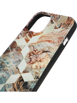 Чехол (клип-кейс) Gresso Meridian, для iPhone 13, золотистый/синий gr17aaae8888