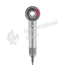 Фен Kitfort КТ-3292 серебристый, 1600 Вт, компактный, ионизация