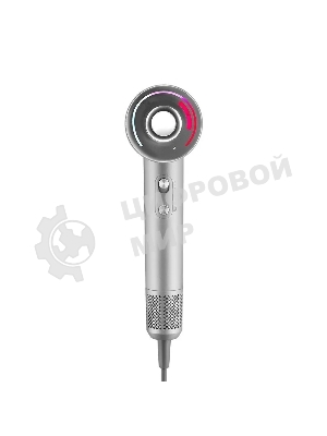 Фен Kitfort КТ-3292 серебристый, 1600 Вт, компактный, ионизация