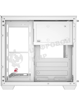 Компьютерный корпус Bloody CC-121 белый без БП mATX 7x120мм 1xUSB2.0 1xUSB3.0 audio