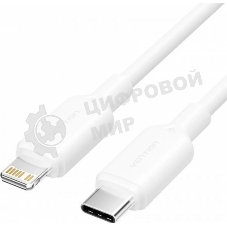 Кабель Vention USB 2.0 CM/Lightning 8M для iPad/iPhone 3A - 1м. белый