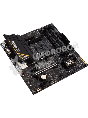 Материнская плата ASUS TUF GAMING A520M-PLUS II, AM4, AMD A520, 4xDDR4, 4xSATA, 1xM.2, 1xPCI-E 3.0 x16, 2xPCI-E x1, 1xHDMI, 1xDP, 1xVGA, 1x 1Gb LAN, 4xUSB 3.2 Gen 1, 2xUSB 2.0, 3x3.5 мм, 7.1, Micro-ATX