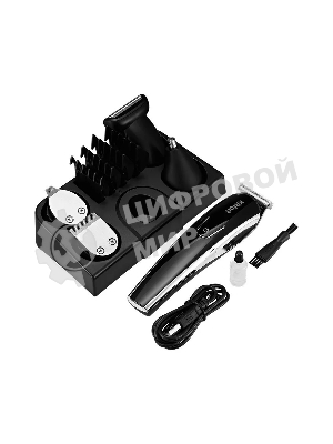 Триммер Kitfort КТ-3109 черный/серебристый 3Вт (насадок в компл:10шт)