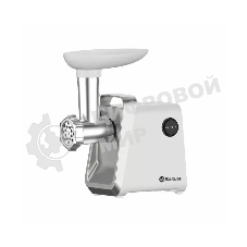 Мясорубка электрическая Sakura SA-6431W белый, 1600 Вт, 0.9 кг/мин, реверс, защита от перегрузки, насадки - 4