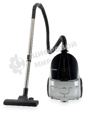 Пылесос Hyundai HYV-C2650 черный/серебристый, 380/2200 Вт, уборка сухая, пылесборник контейнер 3.5 л