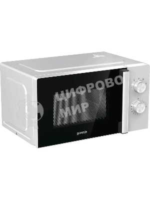 Микроволновая печь Gorenje MO17E1WH белый, 17 л, 700 Вт, переключатели - поворотный механизм