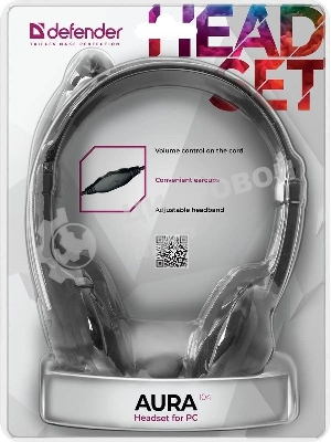 Гарнитура Defender Aura 104 чёрный, проводная