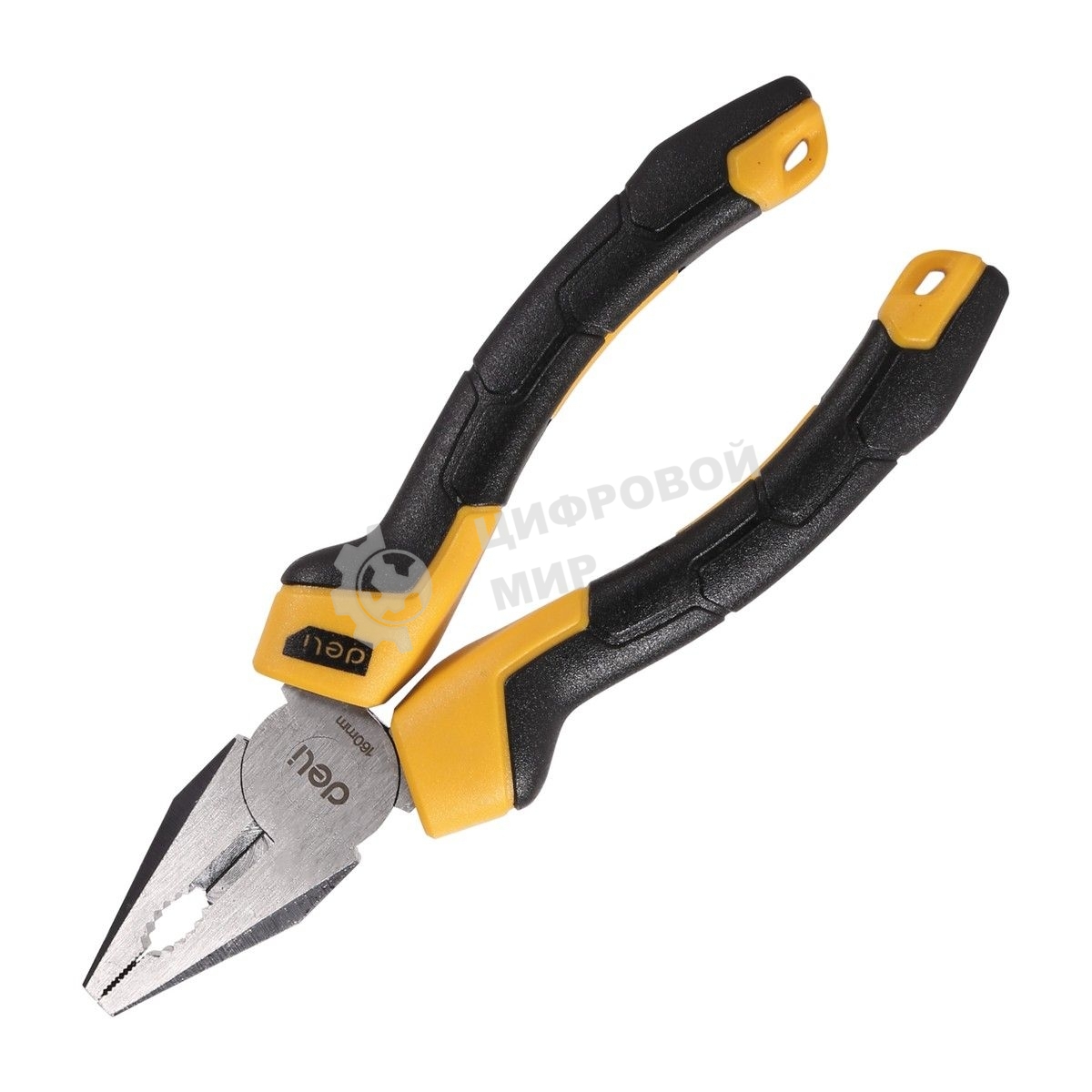 Комбинированные плоскогубцы Deli DL2006Z 160мм, сталь CrV, прорезиненная двухкомпонентная ручка