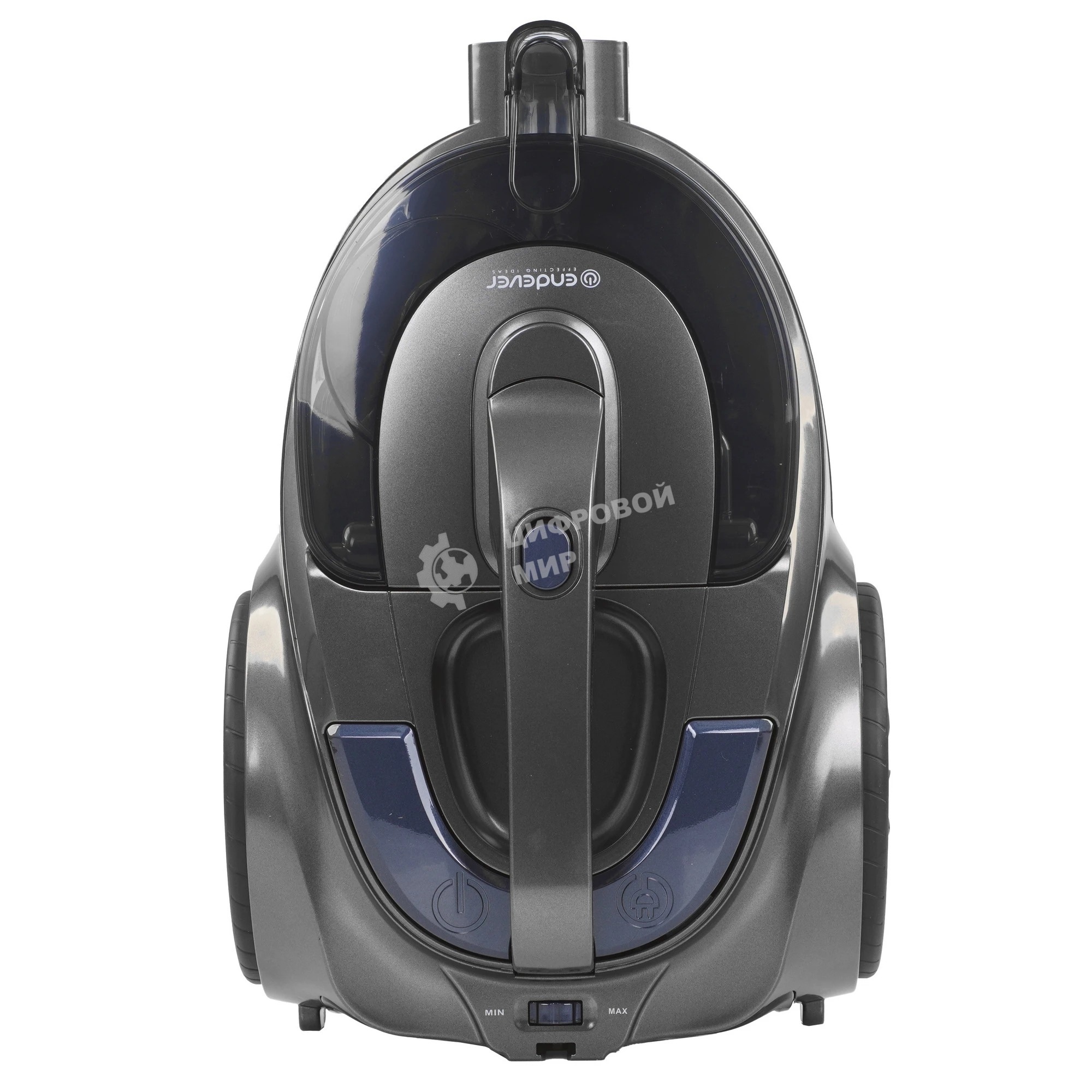 Пылесос Endever Skyclean VC-670 серый/синий, 420/2100 Вт, уборка сухая, пылесборник контейнер 3 л