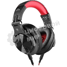 Гарнитура OneOdio A71 красный, проводная, 3.5 мм