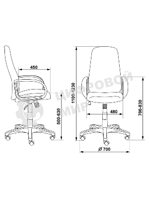 Кресло Бюрократ CH-808AXSN/#B 3C11 черный, ткань