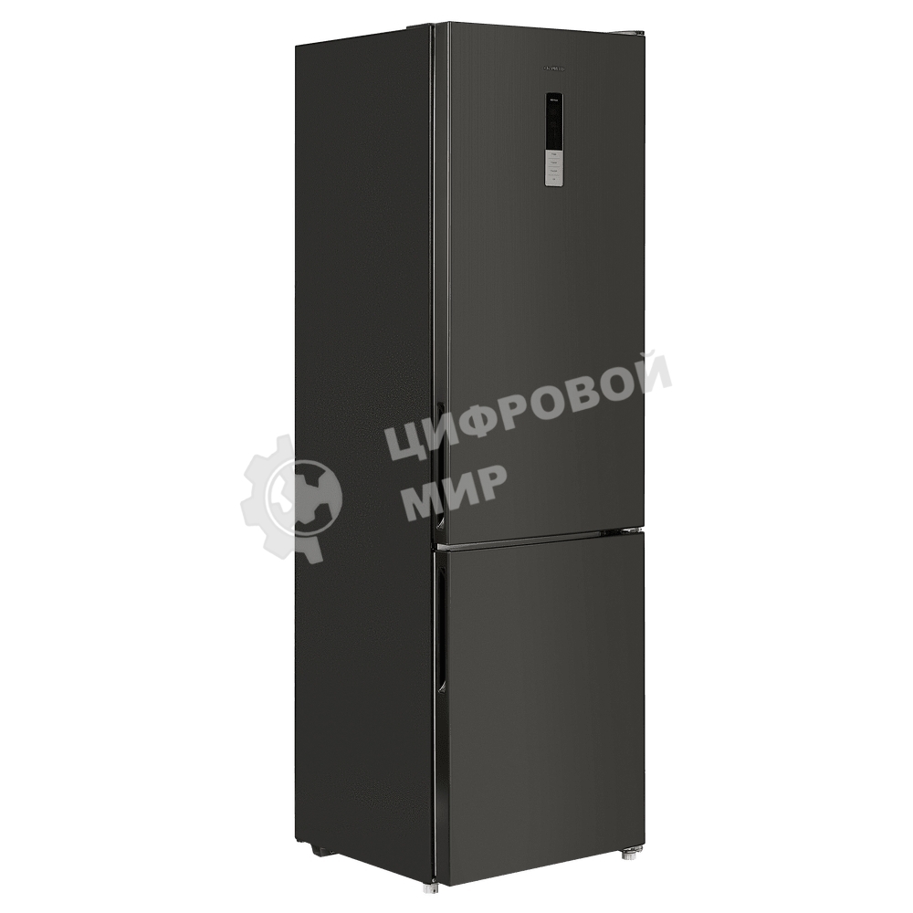 Холодильник Maunfeld MFF200NFSB10 Inverter черный двухкамерный 257/94л морозилка снизу, No Frost