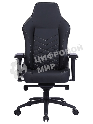 Кресло Cactus CS-CHR-0112BL черный, экокожа, подголовник