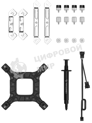 Кулер для процессора DEEPCOOL AK620 DIGITAL SE WH LGA20XX/1700/1200/115X/AM5/AM4 (9шт/кор, TDP 260W, PWM, DUAL Fan 120мм, 6 тепл. трубок, ARGb, белый) RET (R-AK620-WHADMN-GJD)