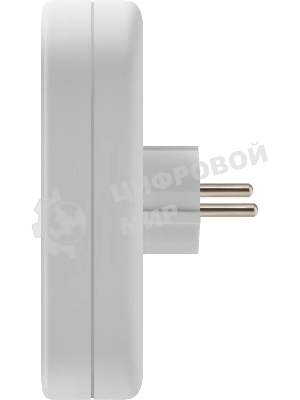 Удлинитель Defender TG-01 3 розетки, заземление, белый