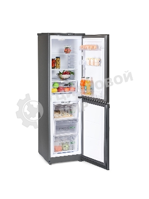 Холодильник Бирюса W420 графит двухкамерный 125/80л морозилка снизу