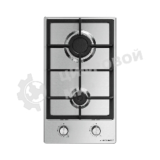 Газовая варочная панель Kuppersberg TS 38 X, High-Tech, 30 см, автоматический электроподжиг, газ-контроль, механическое управление, конфорки REMAY, цвет нержавеющая сталь, цвет фурнитуры черный/нержавеющая сталь