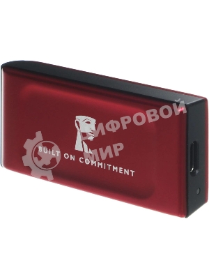 Внешний SSD Kingston XS1000, 1TB, USB 3.2 Gen 2 Type-C, R/W 1050/1000, красный