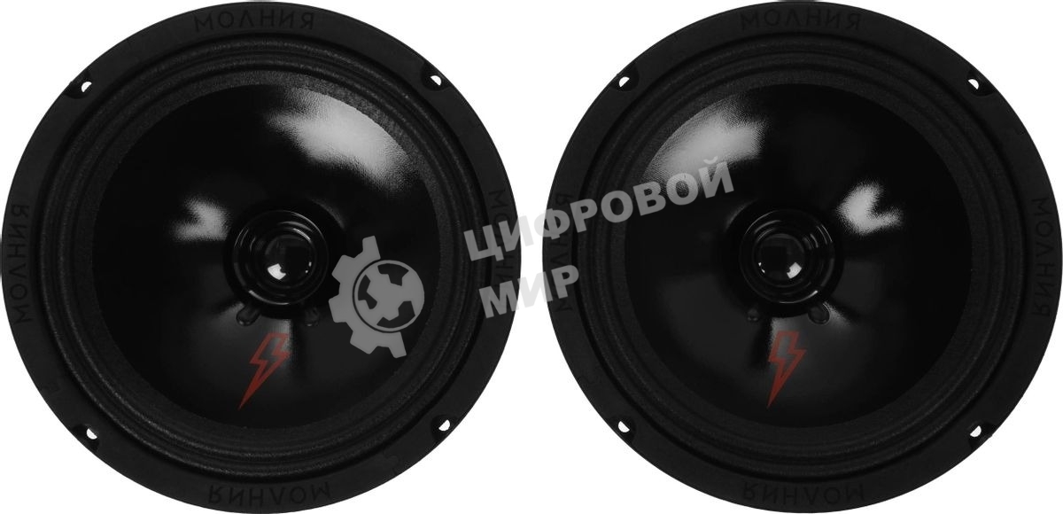 Колонки автомобильные Ural Молния АС-МЛ200 (без решетки) 200Вт 94дБ 4Ом 20 см (8дюйм) (ком.: 2кол.) широкополосные однополосные