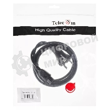 Кабель питания для ноутбуков Telecom 1.8m, 3-pin, с заземлением, 220V (Европейский стандарт)