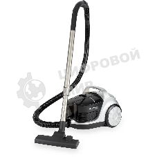 Пылесос Hyundai HYV-C2650 черный/серебристый, 380/2200 Вт, уборка сухая, пылесборник контейнер 3.5 л