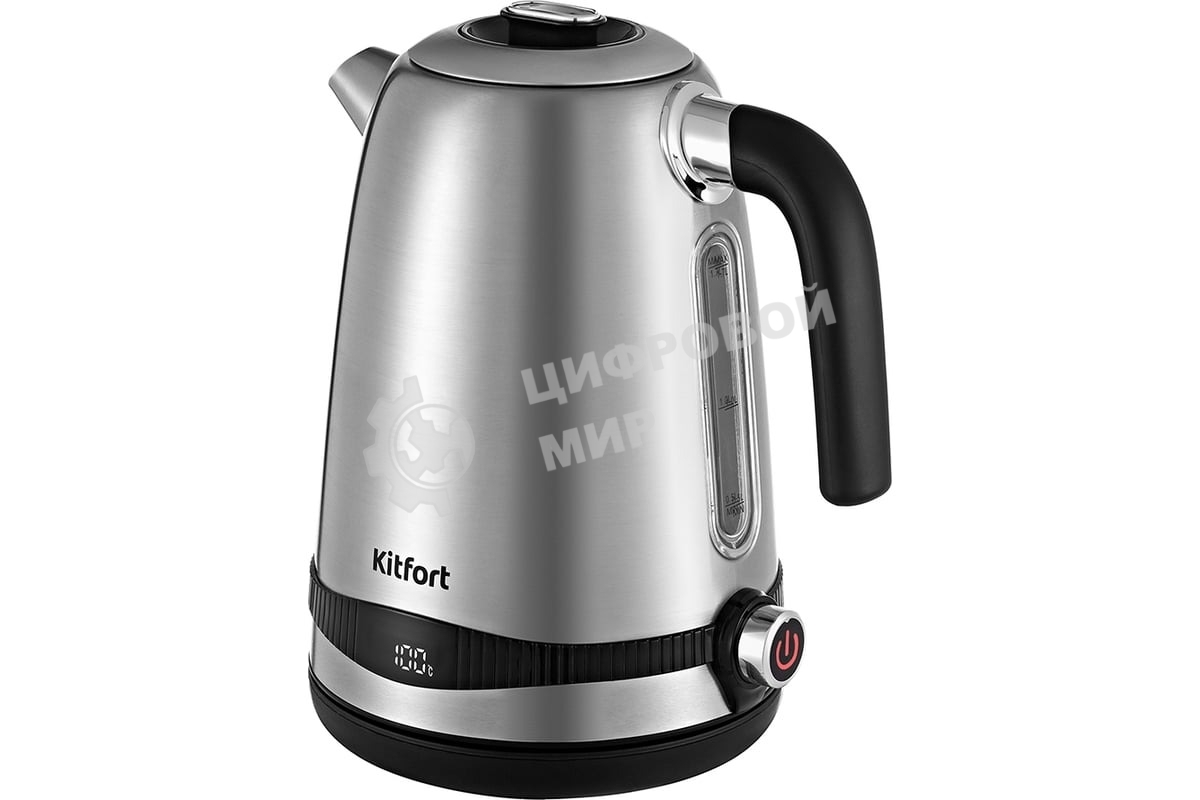 Чайник электрический Kitfort KT-6121-5 1.7л. 2200Вт серебристый (корпус: нержавеющая сталь/пластик)