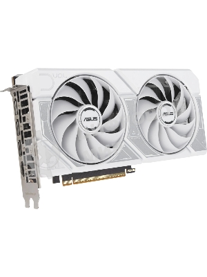 Видеокарта Asus GeForce RTX 5060 DUAL OC White, Nvidia RTX 5060, 8GB GDDR7, 128 bit, PCI-E 5.0, DPx3, HDMIx1, 2535 MHz