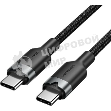 Кабель Vention USB 2.0 CM/CM - 2м. черный 3А PD60W