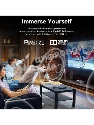 Переключатель - разветвитель Vention HDMI v2.1 двунаправленный 2x1/1x2