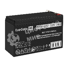 Аккумуляторная батарея ExeGate DTM 1207 (12V 7Ah, клеммы F1)
