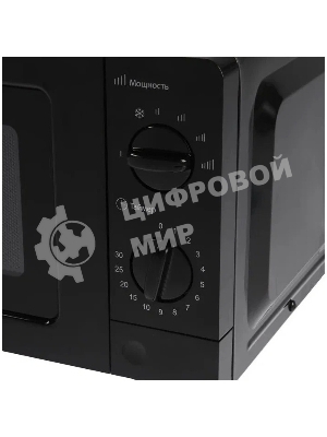 Микроволновая печь ECON ECO-2031M черный, 20 л, 700 Вт, переключатели - поворотный механизм