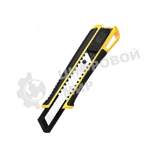 Технический нож Deli DL003H 18 мм, лезвие SK5, ударопрочный корпус, автоматическая блокировка, прорезиненная рукоятка