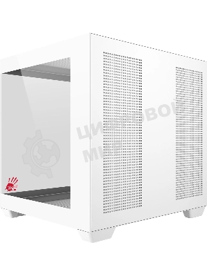 Компьютерный корпус Bloody CC-121 белый без БП mATX 7x120мм 1xUSB2.0 1xUSB3.0 audio