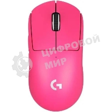 Мышь беспроводная Logitech G PRO X SUPERLIGHT розовый, 25600 dpi, радиоканал, USB, кнопки - 5