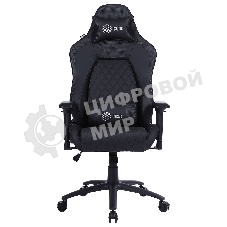 Кресло Cactus CS-CHR-130 черный, экокожа, подголовник