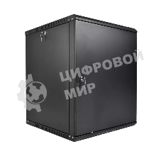 Шкаф телекоммуникационный настенный разборный ЦМО ЭКОНОМ 15U (600 650) дверь металл, черный