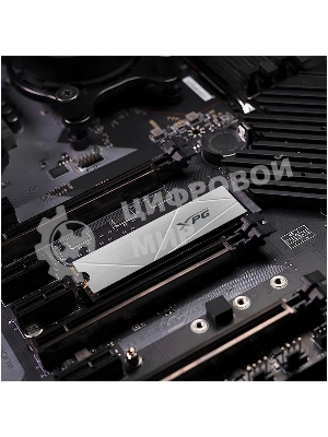 Накопитель SSD ADATA XPG GAMMIX S60, 1Tb, PCIe 4.0 x4, M.2 2280, NVMe, R/W 5000/3200, с радиатором