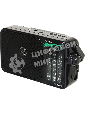 Радиоприемник портативный Сигнал РП-233BT черный USB microSD