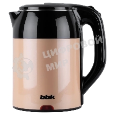 Чайник электрический BBK EK1709P черный/бежевый