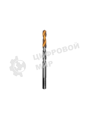 Сверло спиральное по металлу Denzel 7,5 x 109мм, Р6М5, Golden Tip