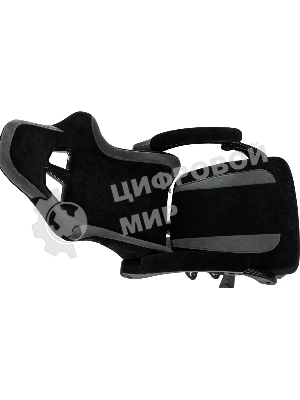 Кресло игровое Knight Wolf черный/серый крестов. пластик