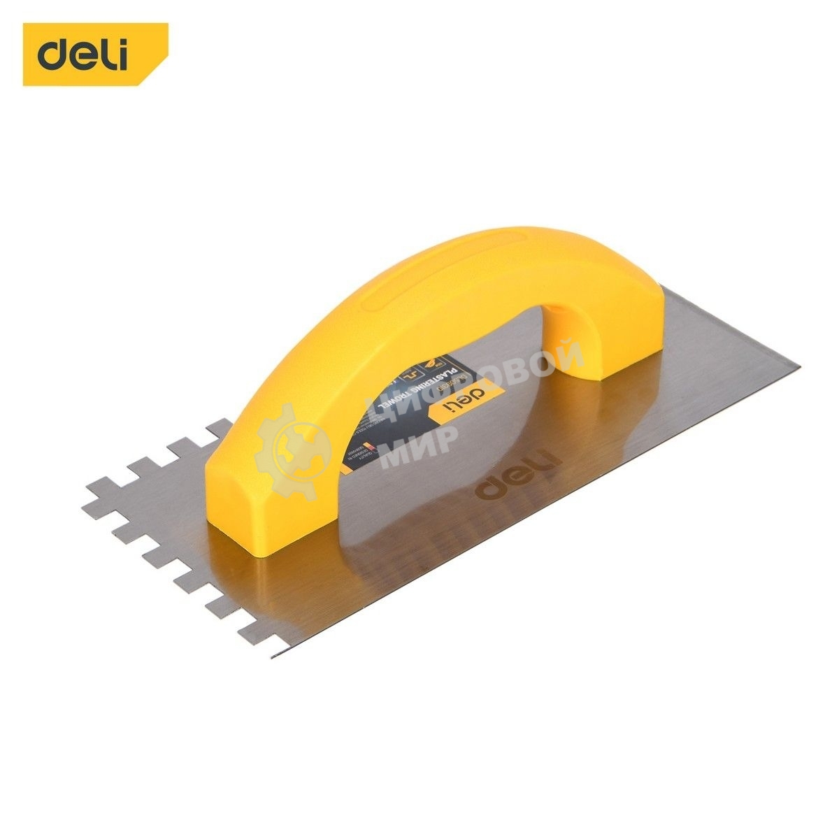 Кельма зубчатая прямоугольная Deli DL509310 230х100мм