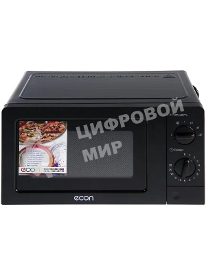 Микроволновая печь ECON ECO-2031M черный, 20 л, 700 Вт, переключатели - поворотный механизм