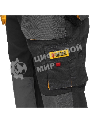 Брюки профессиональные рабочие Denzel 65% полиэстер 35% хлопок, XL